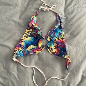 Acid trip key ring top for rave, bikini